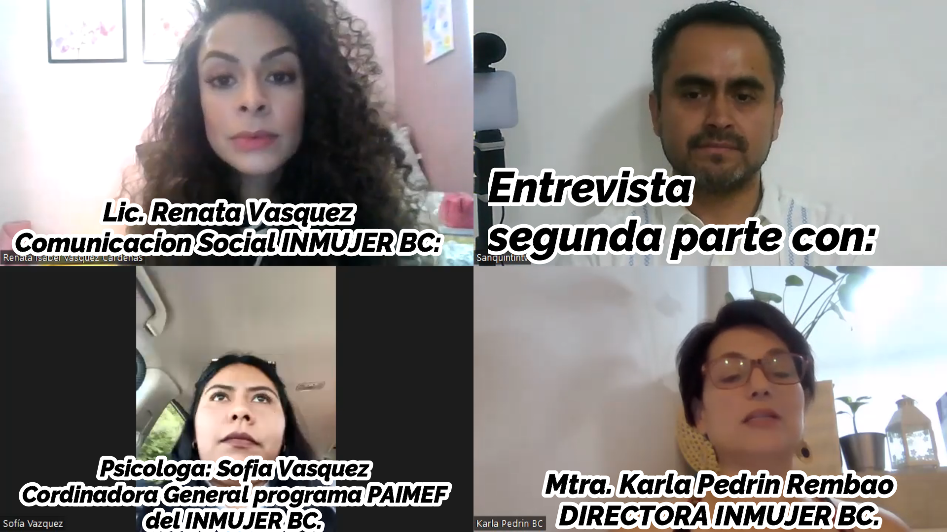 Entrevista a Karla Pedrin y Sofia Vásquez, INMUJER BC