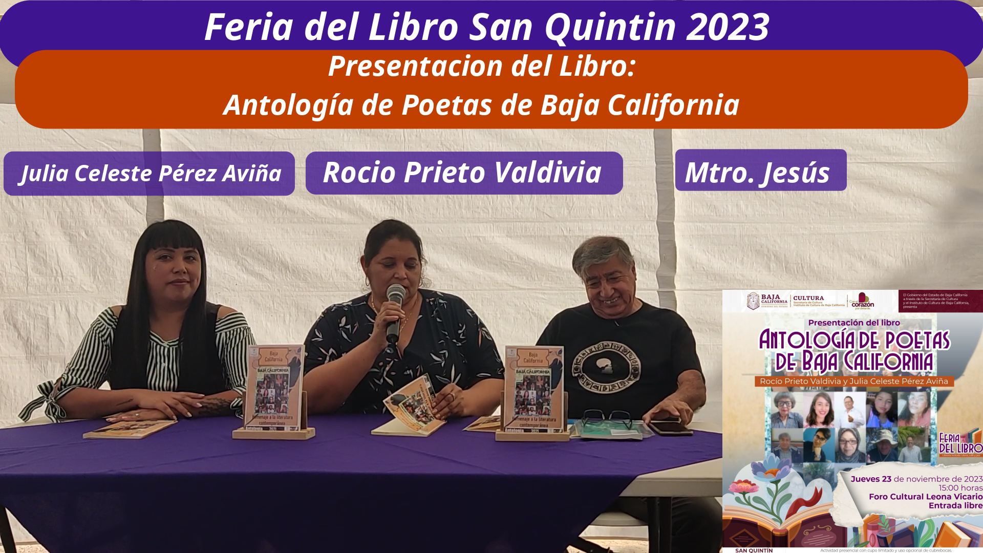 Presentación del Libro Antología de Poetas de Baja California, Festival del Libro de San Quintín