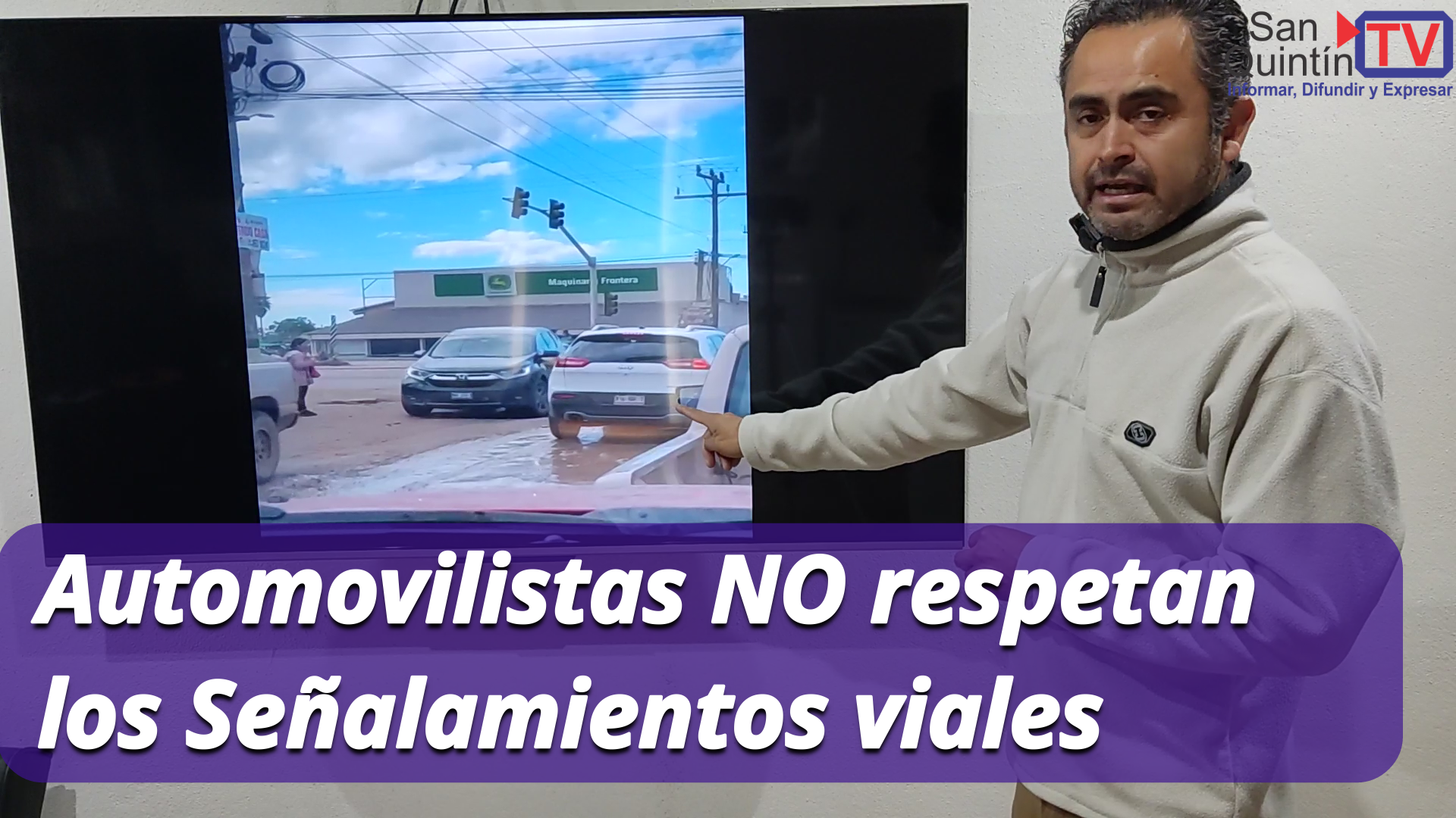 Automovilistas NO respetan los señalamientos de transito