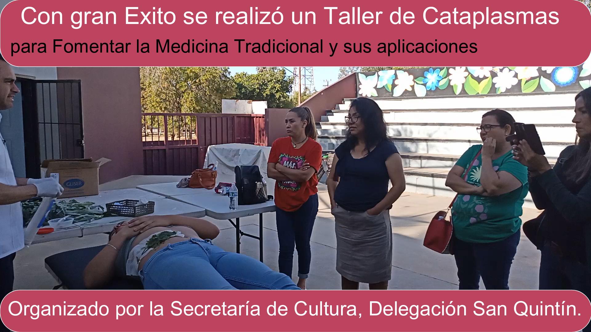 Taller de Cataplasmas; fomentando la Medicina Tradicional