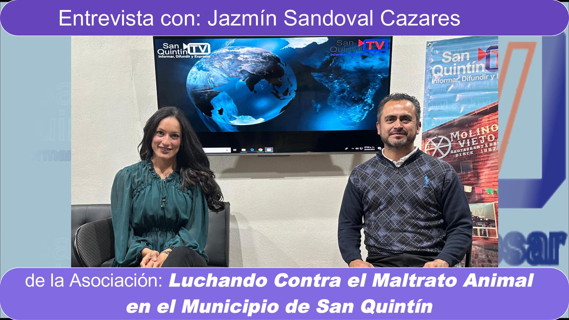 Video Entrevista con Jazmin Sandoval Cazares, de la Asociación Luchando Contra el Maltrato Animal