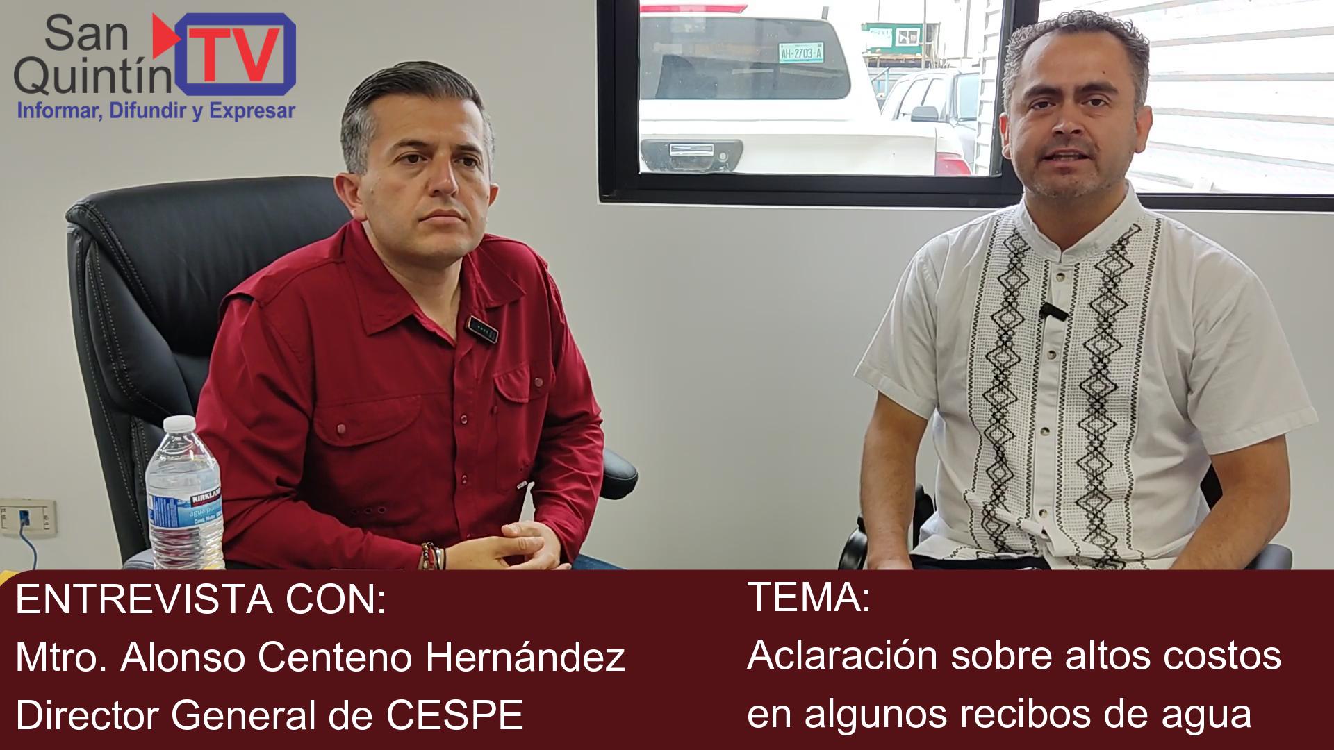 Entrevista con Alonso Centeno Hernandez; Director General de CESPE
