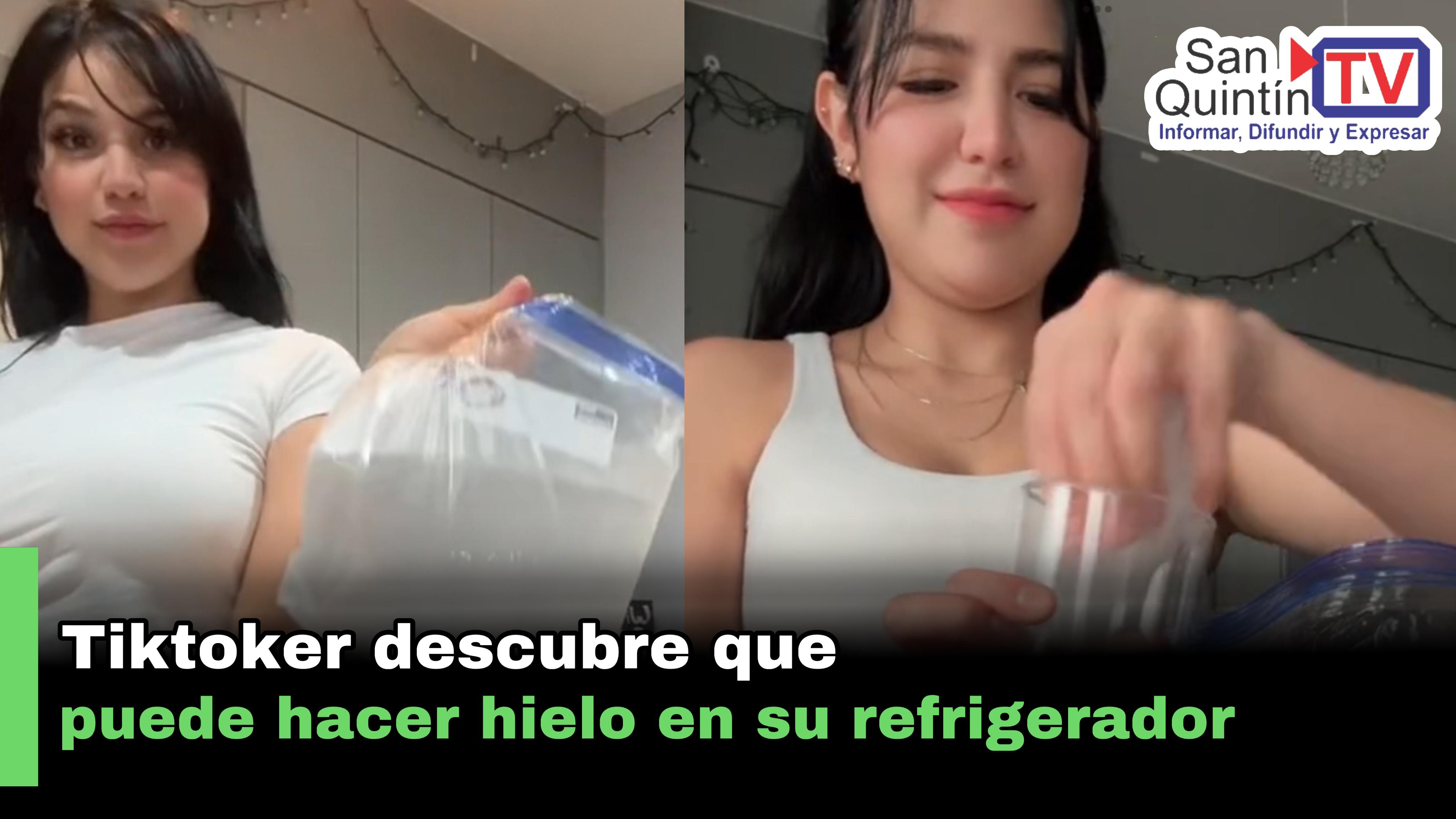 Tiktoker se vuelve burla tras descubrir cómo hacer hielo en casa