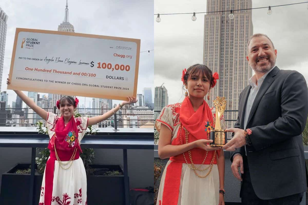 La Mejor alumna del mundo es mexicana, fue galardonada con el  Global Student Prize 2024