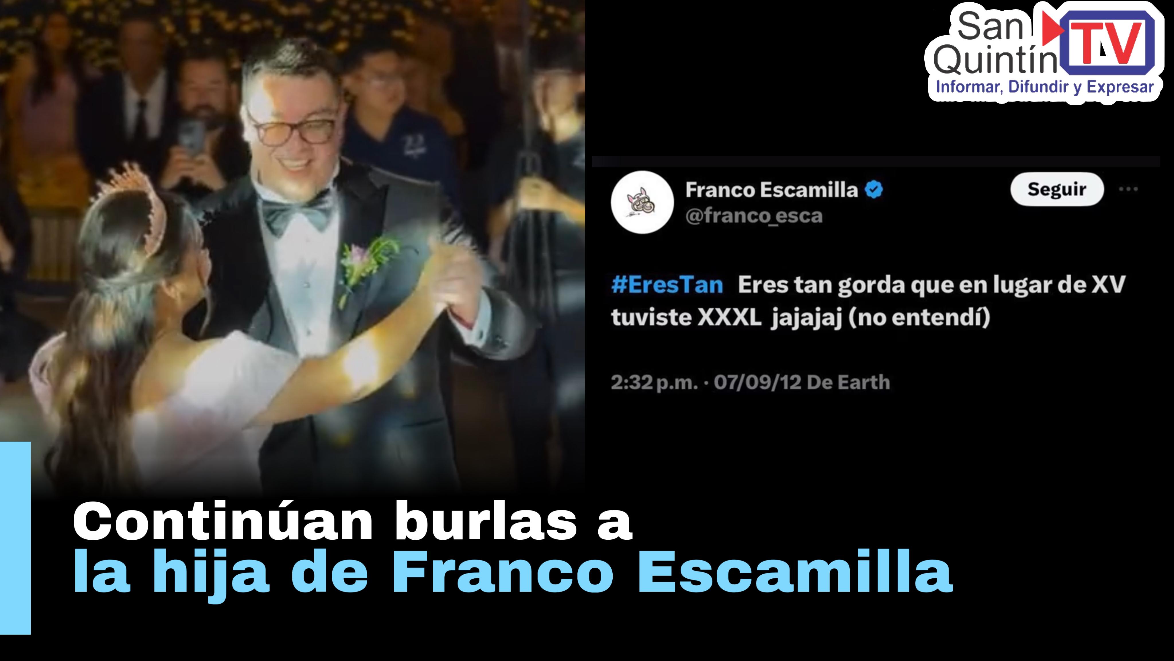 Internautas continúan burlas a la hija de Franco Escamilla por sus XV años
