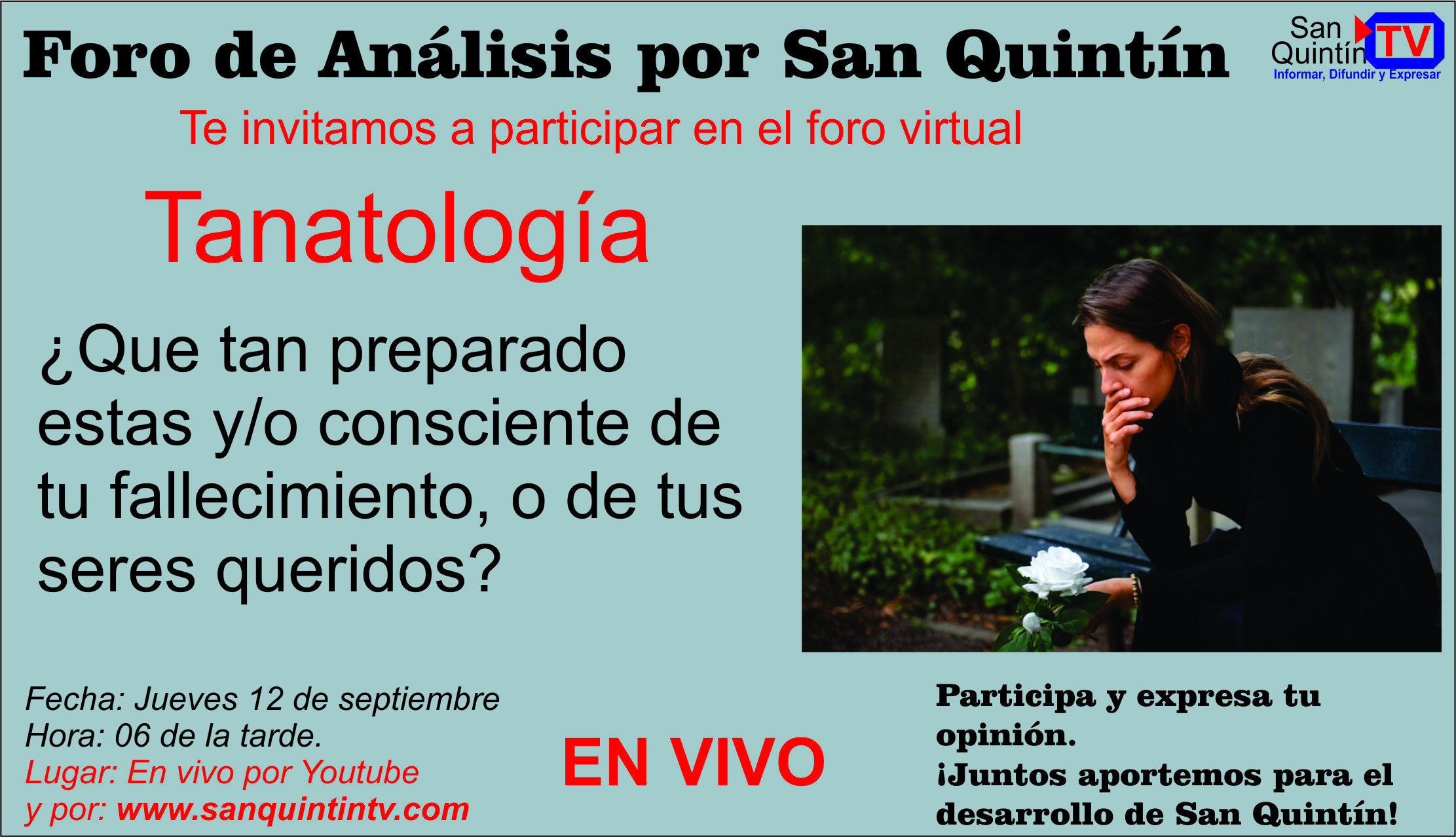 ¿Que tan preparado estas y/o consciente de tu fallecimiento, o de tus seres queridos?