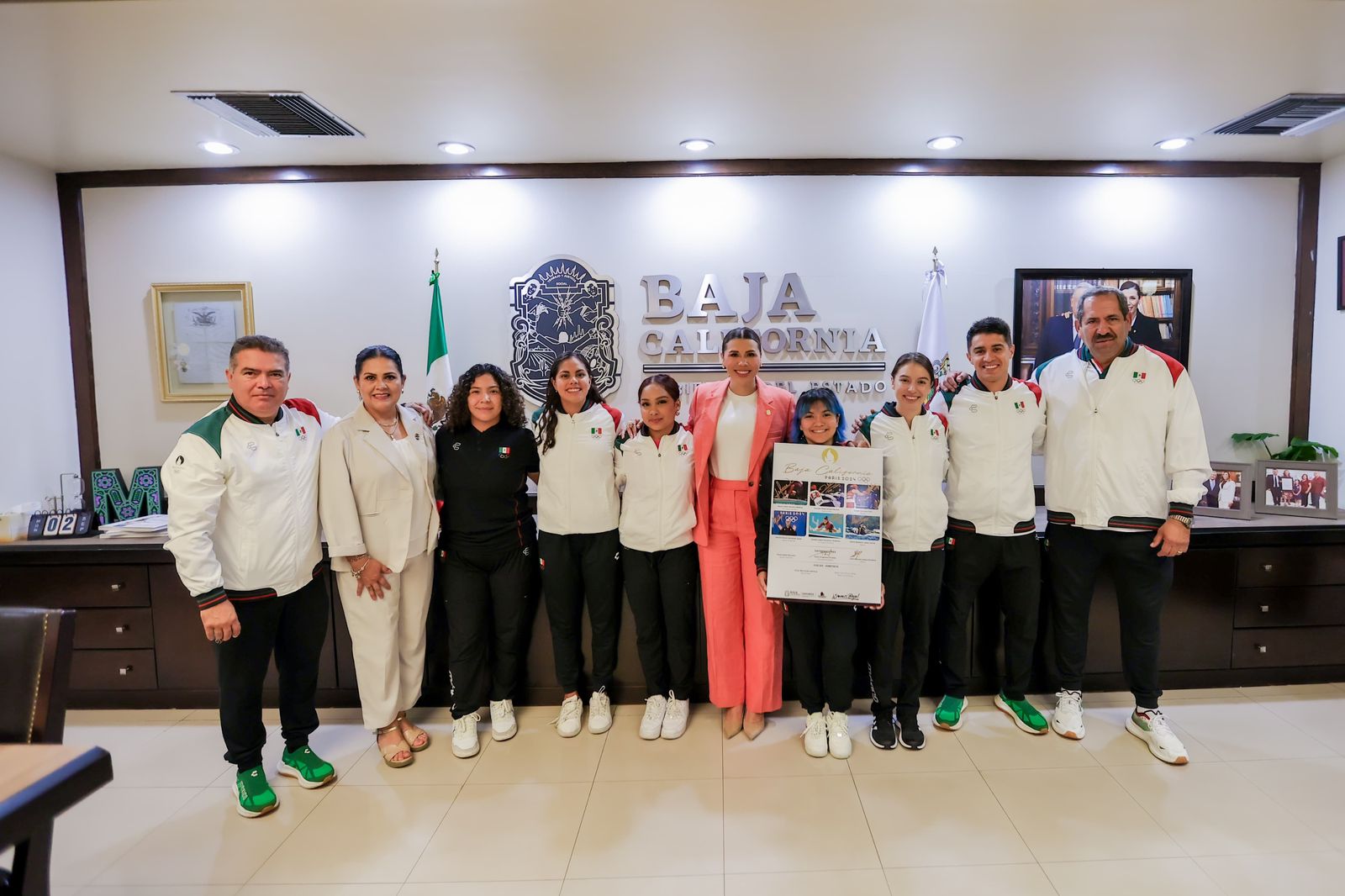 Dieron reconocimientos a deportistas olimpicos de BC por participar en Paris 2024