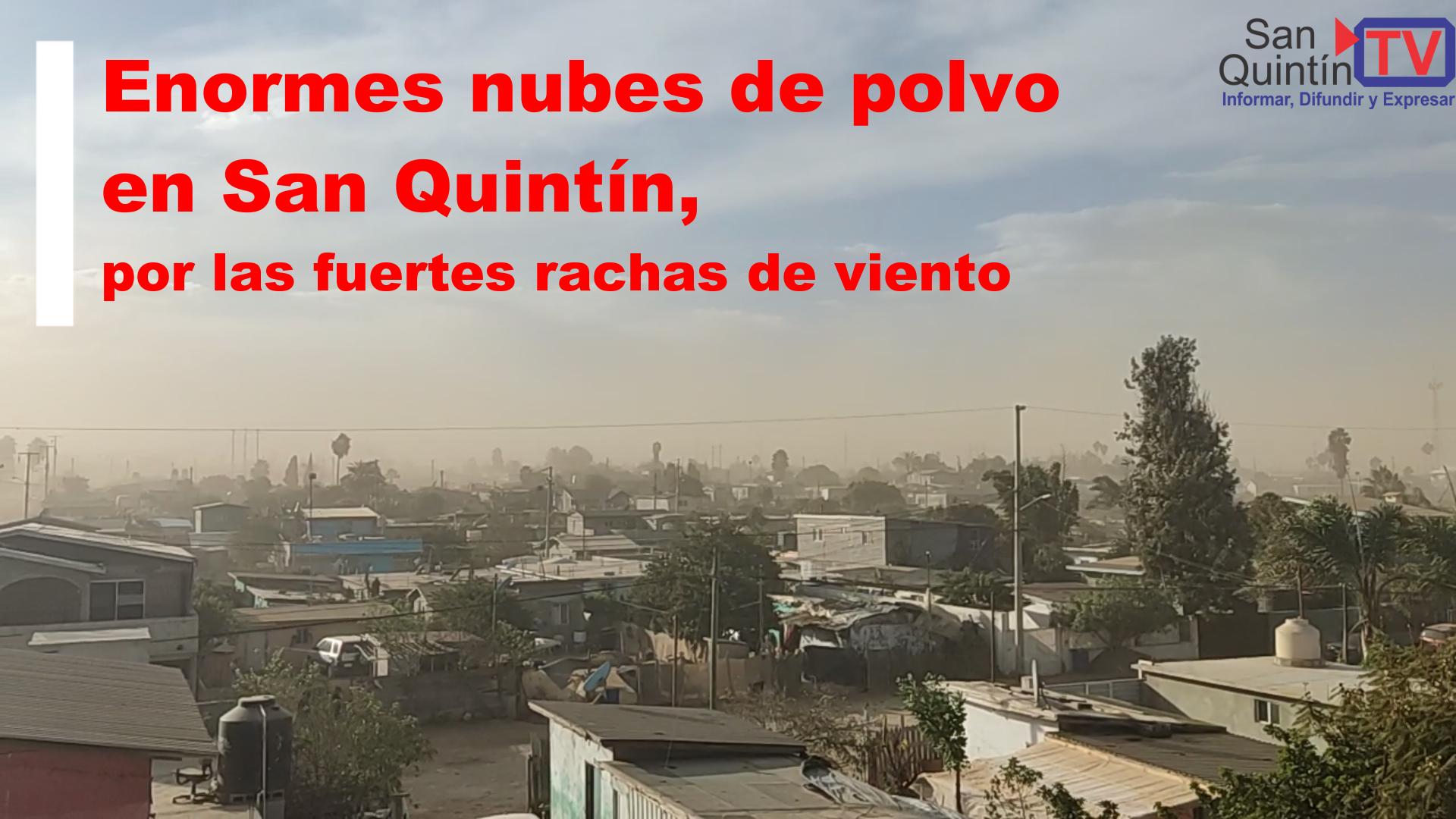 Nubes de polvo cubrieron San Quintín