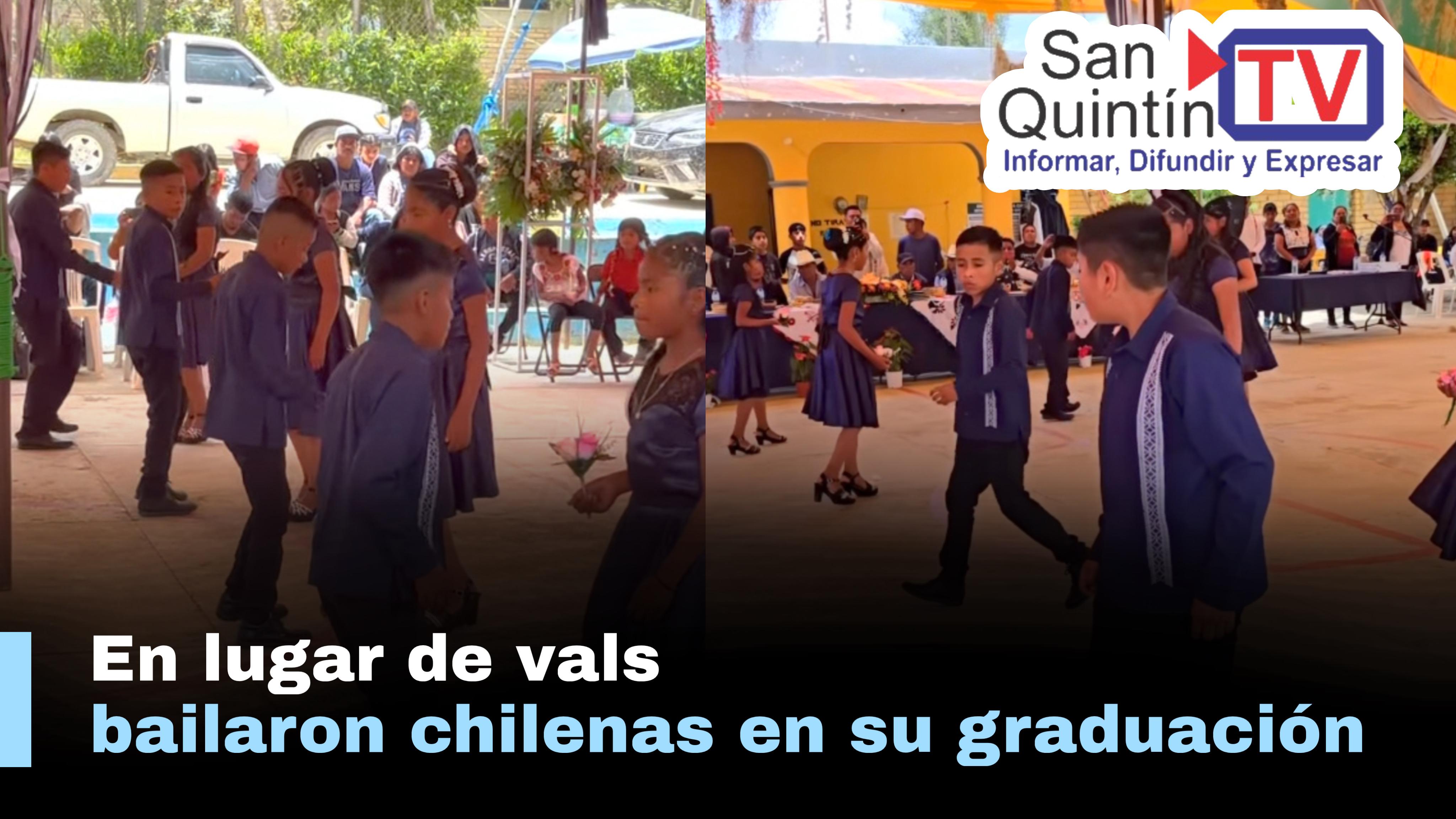 Niños se vuelven virales por bailar chilenas en lugar de vals en su graduación de primaria
