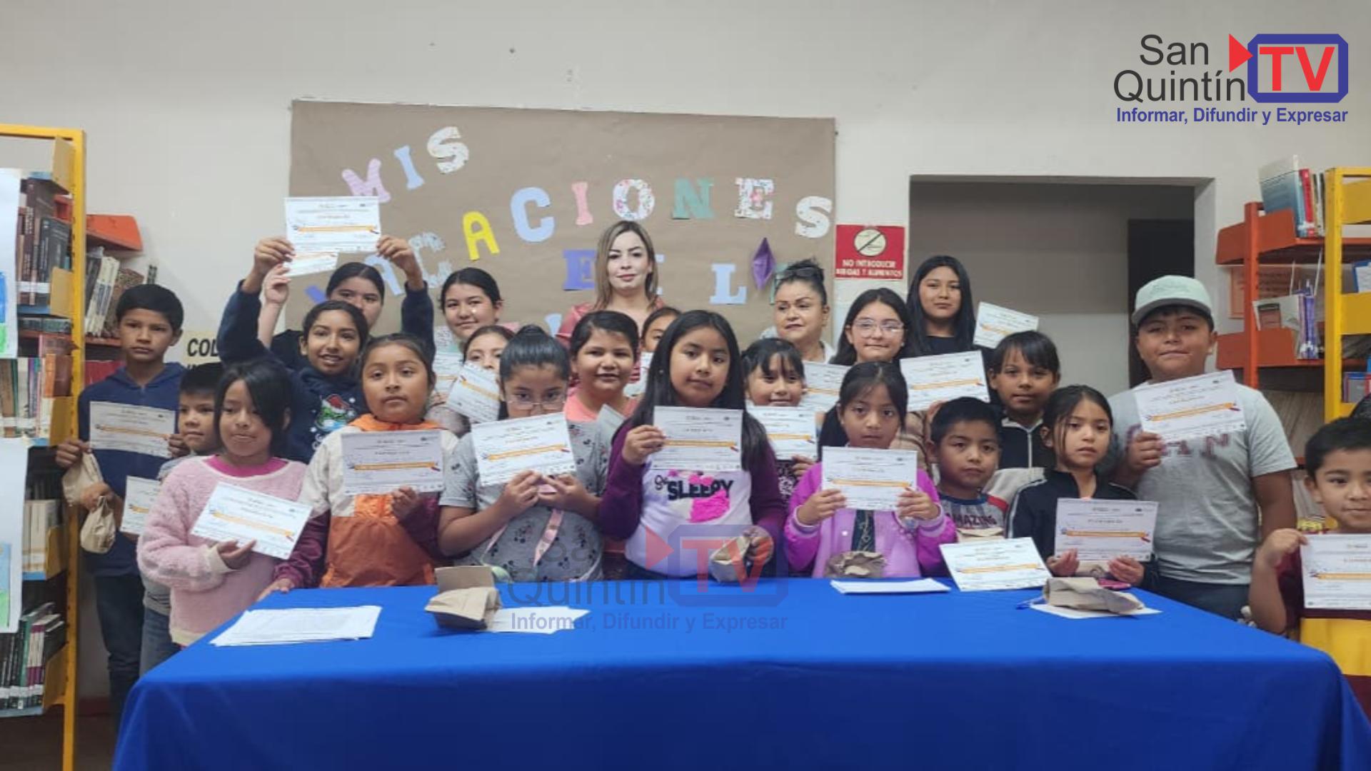 Entre risas, creatividad y libros, concluye el programa “Mis Vacaciones en la Biblioteca 2025” en San Quintín