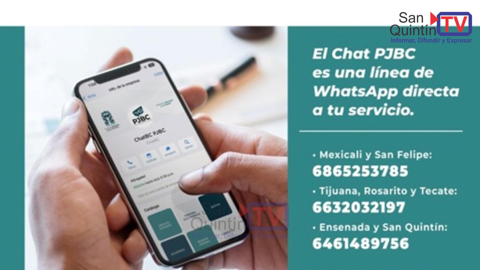 Poder Judicial de BC abre canal de comunicación directa vía WhatsApp
