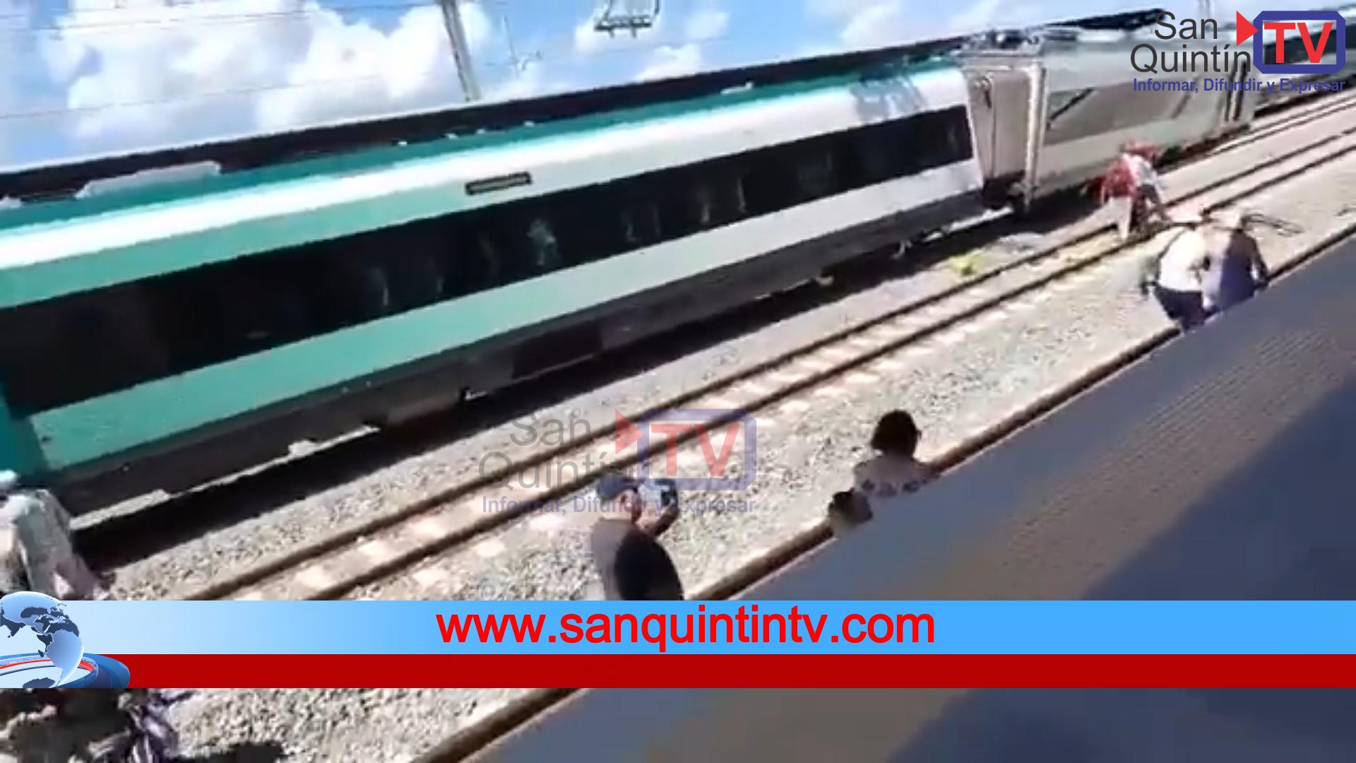 Pánico en Yucatán: se descarriló el Tren Maya en Izamal