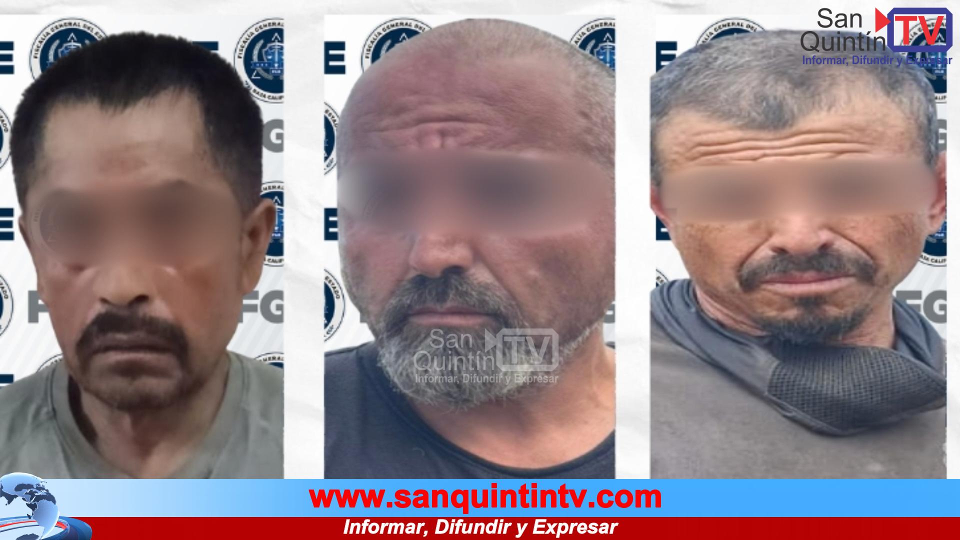 Golpe al narcomenudeo en San Quintín: tres detenidos y droga asegurada en operativos sorpresa