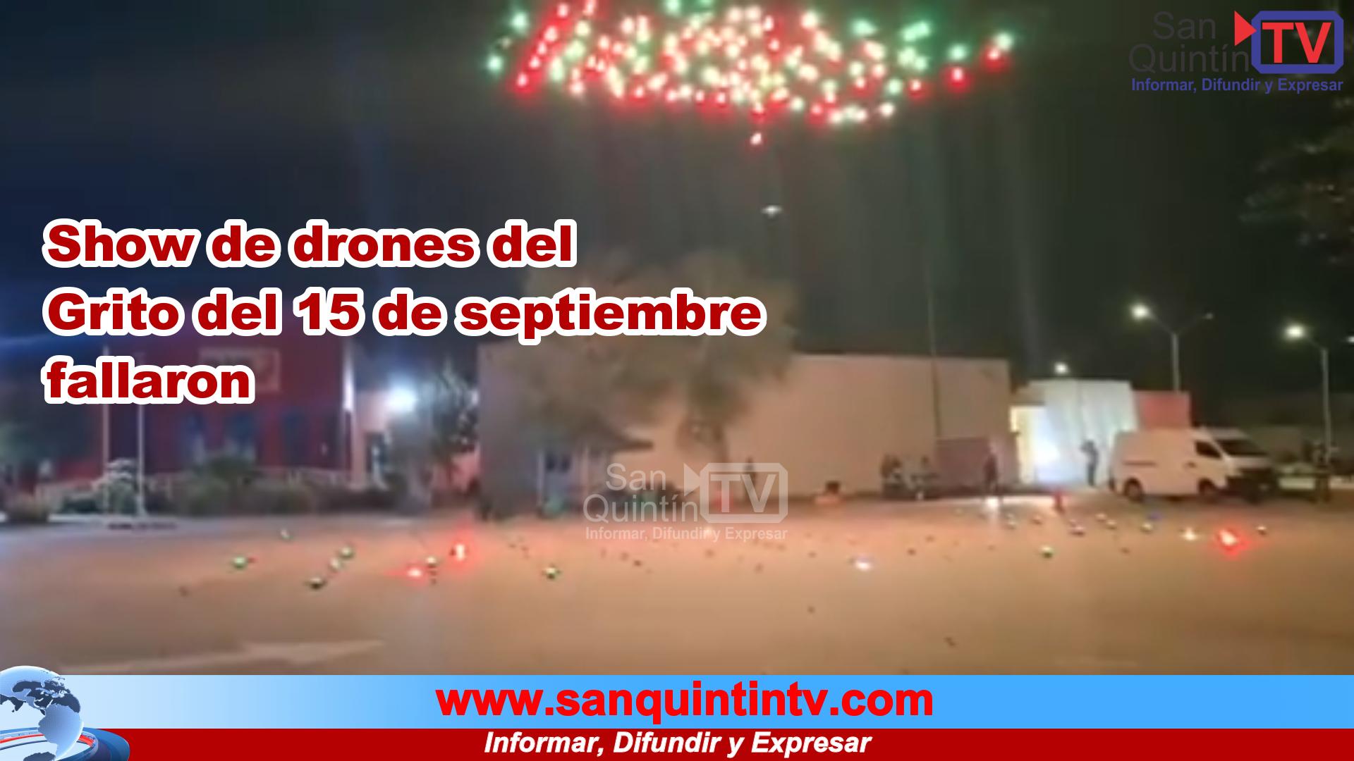 Show de drones del 15 de septiembre fallaron