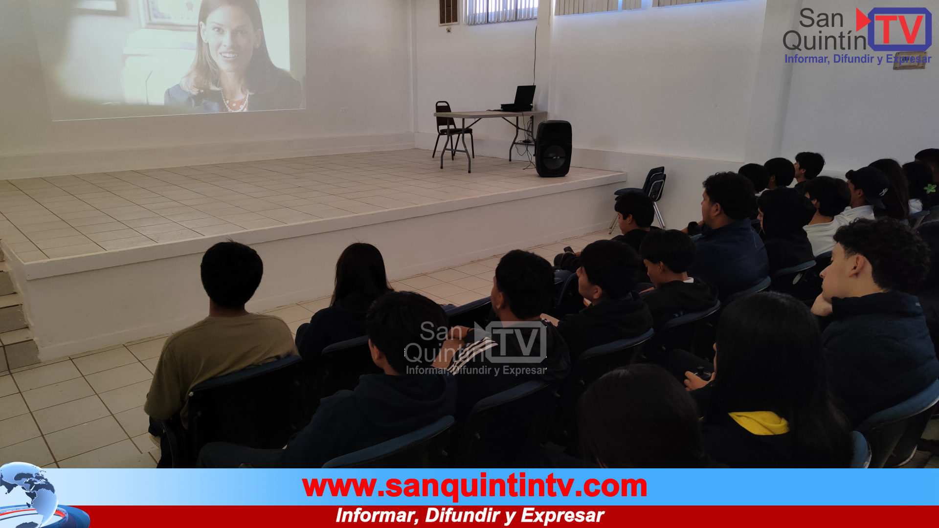 Secretaría de Cultura acerca el cine con mensaje social a estudiantes de San Quintín