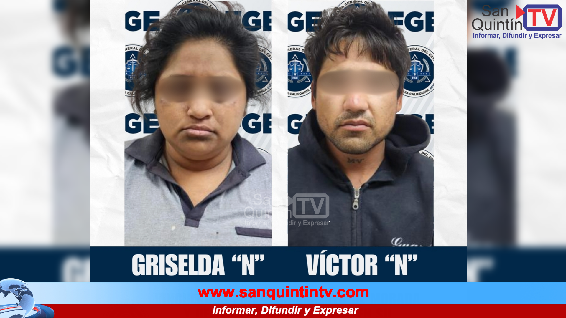 Caen pareja por allanamiento y narcomenudeo en San Quintín