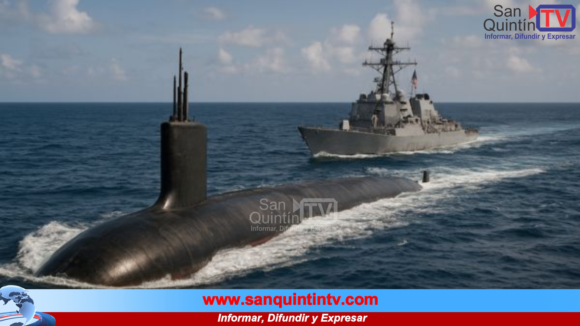 Buque de guerra estadounidense retiene a sobrevivientes de ataque naval contra presunto narcosubmarino