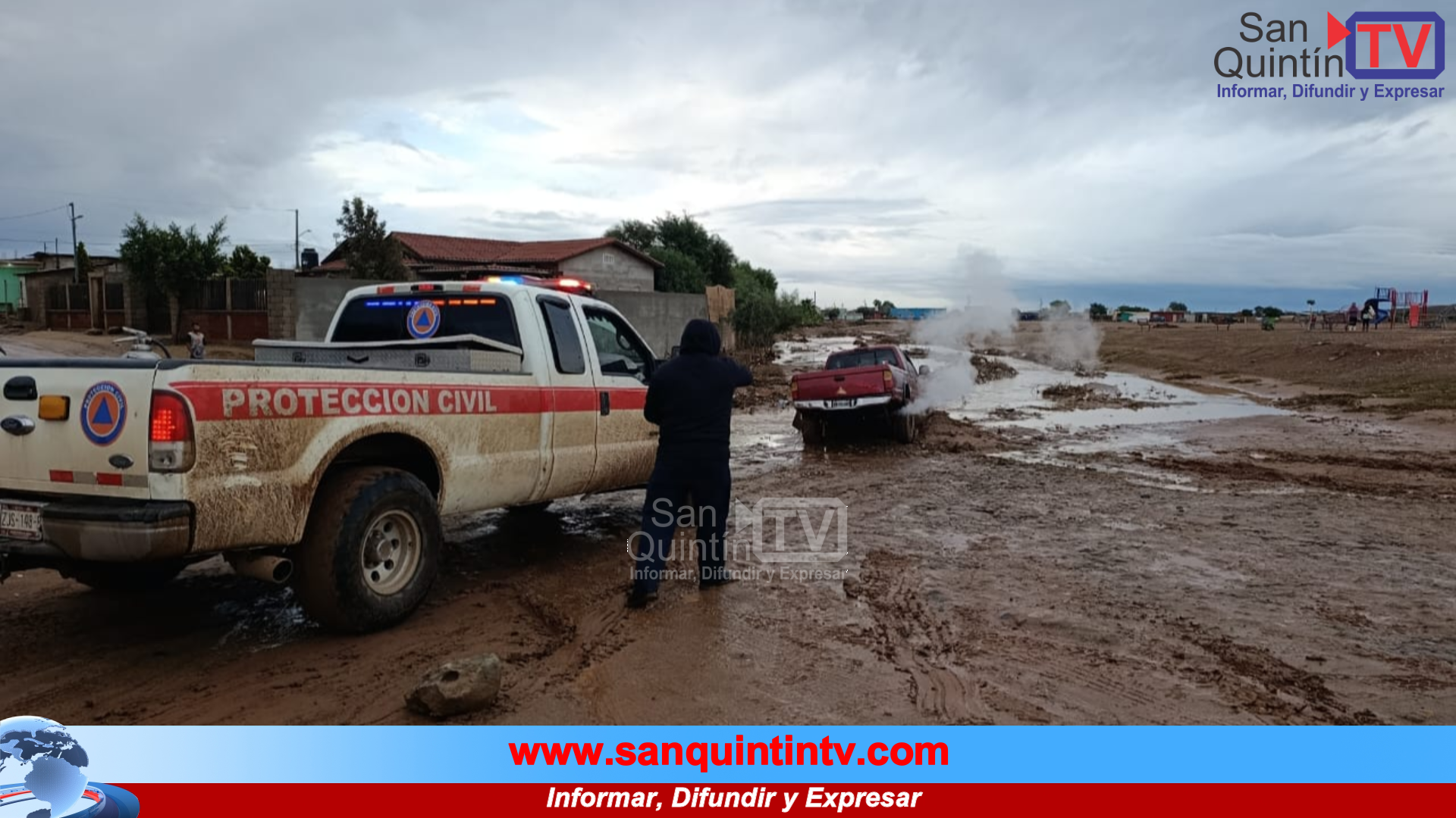 Calles inundadas, promesas estancadas: San Quintín vuelve a enfrentar las lluvias sin drenaje