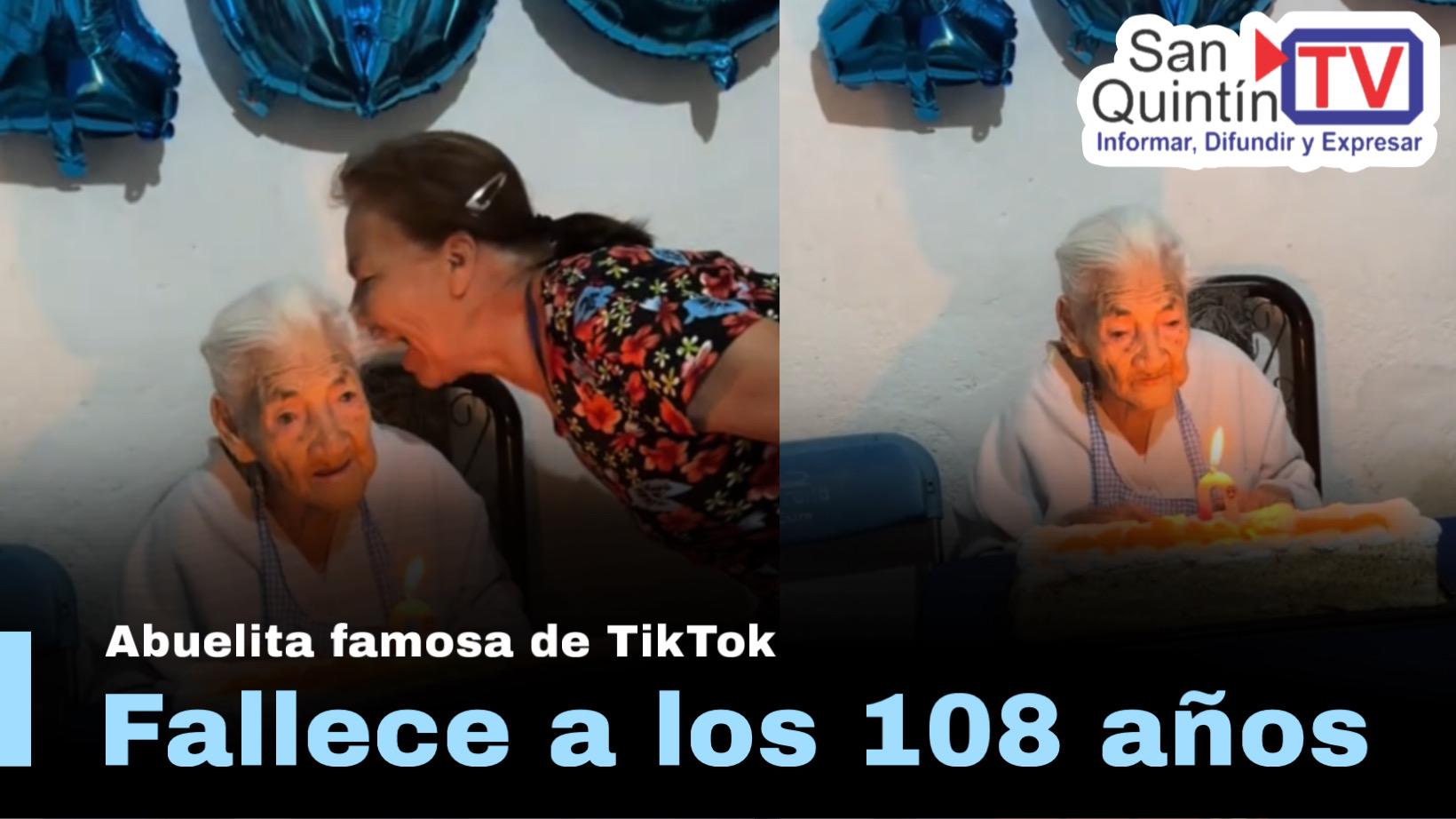 Falleció la Abuelita Viral de apaga la vela a los 108 años
