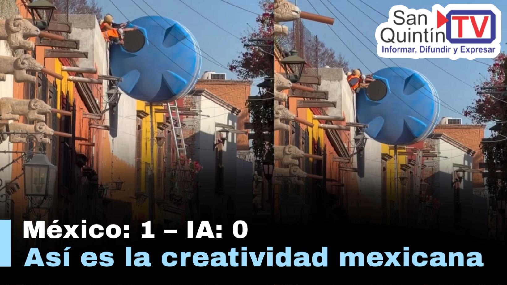 Creatividad Mexicana supera la IA; así subieron un tinaco sin grúa