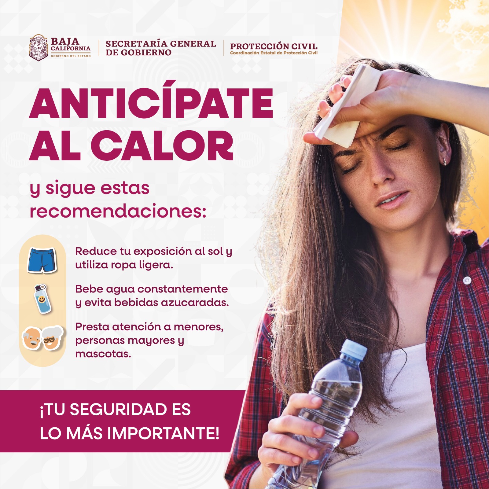 Ola de calor se intensifica en Baja California; autoridades llaman a extremar precauciones