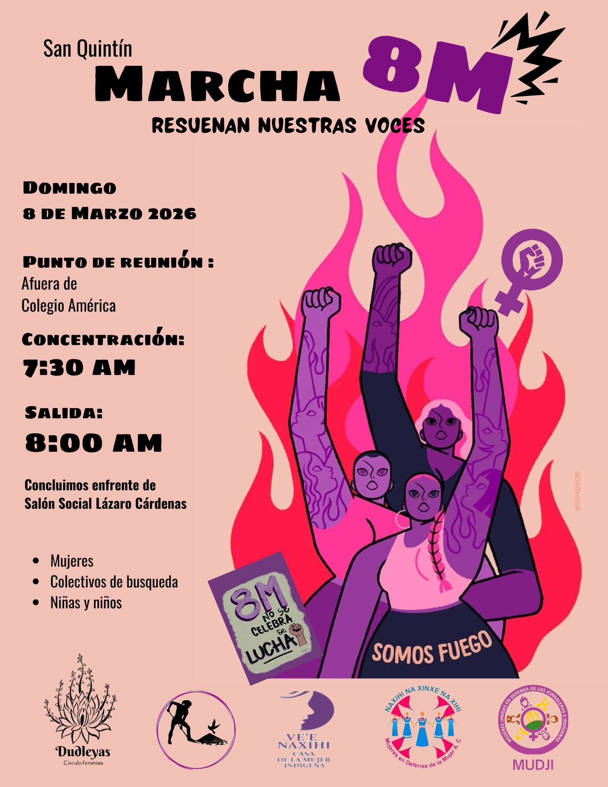 San Quintín alza la voz este 8M: “Resuenan nuestras voces”