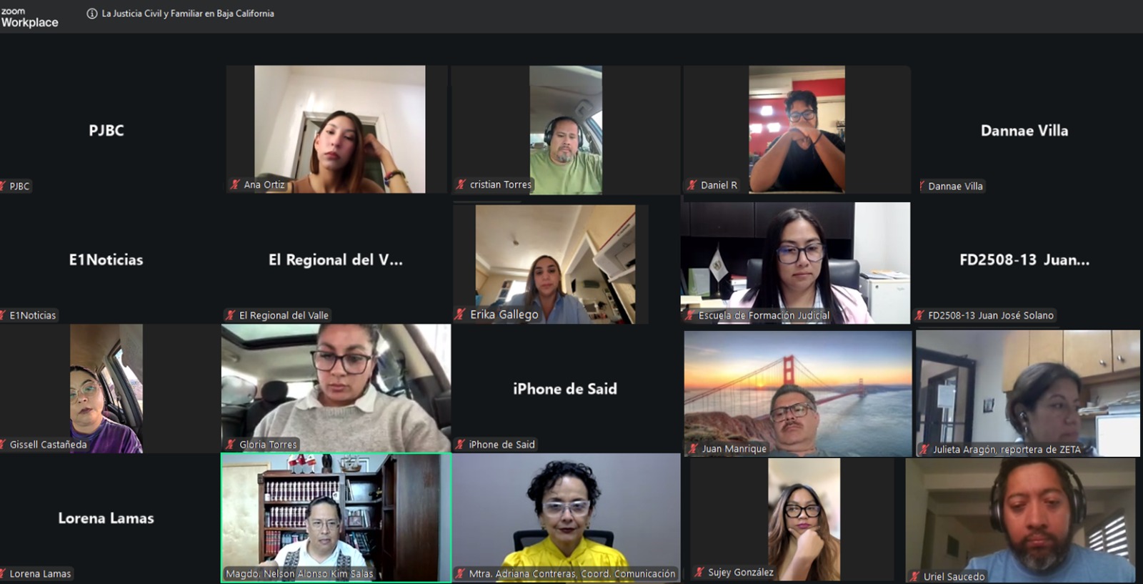 Periodistas se capacitan sobre la nueva justicia oral civil y familiar en baja california