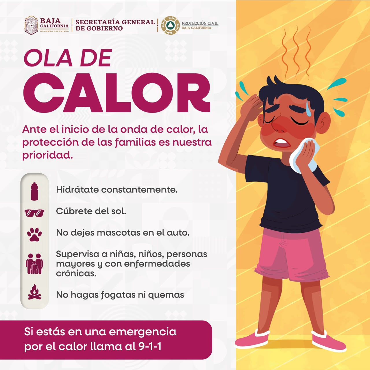 Alertan por intensa ola de calor en San Quintín, Mexicali y San Felipe