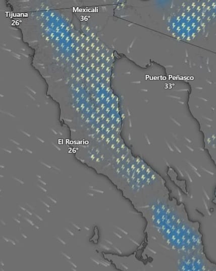Por Polo lluvias podrían presentarse este fin de semana en Baja California